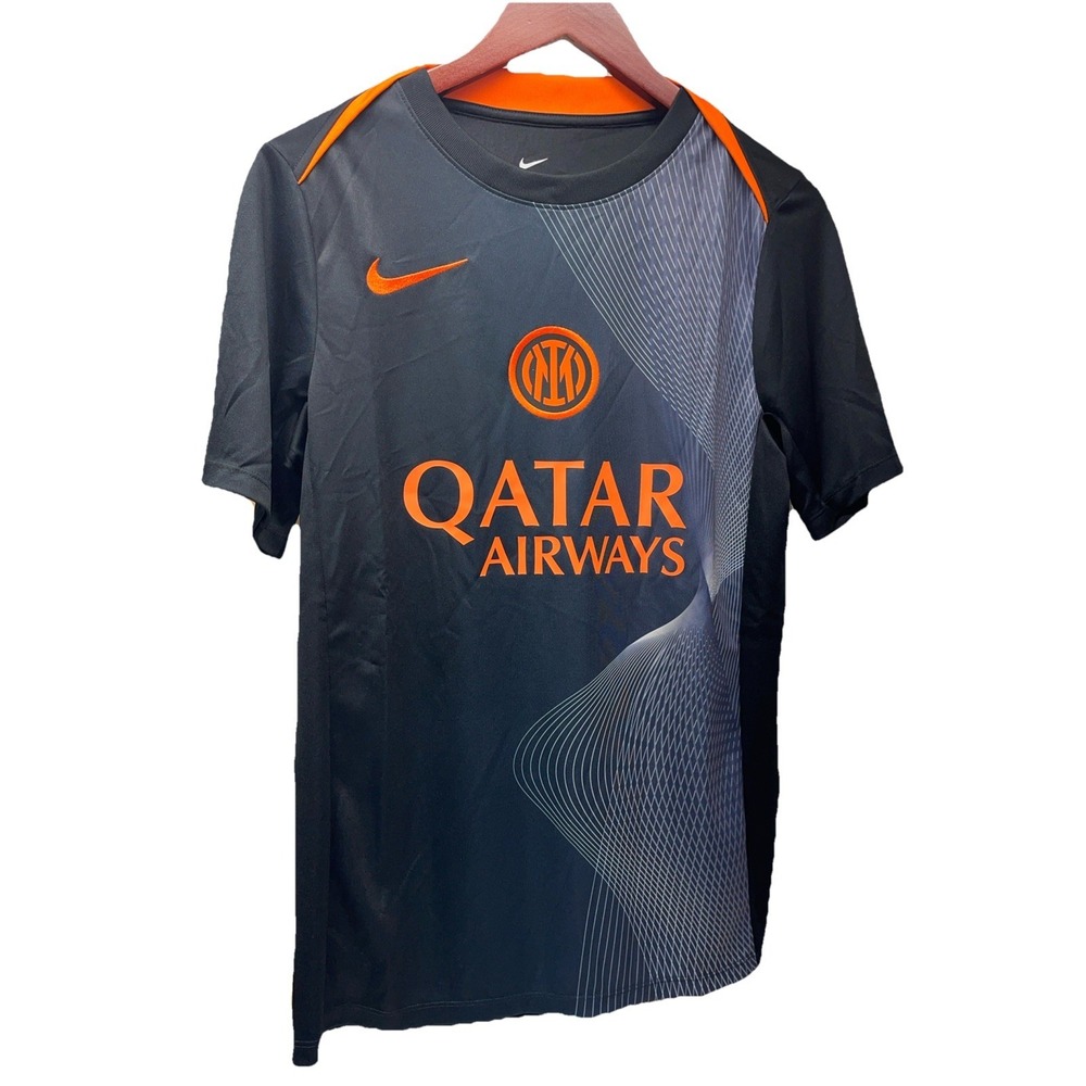 Nike Qatar Airways Men's Size Small Slim‎ Fit Dri Fit Inter Soccer Football Jer